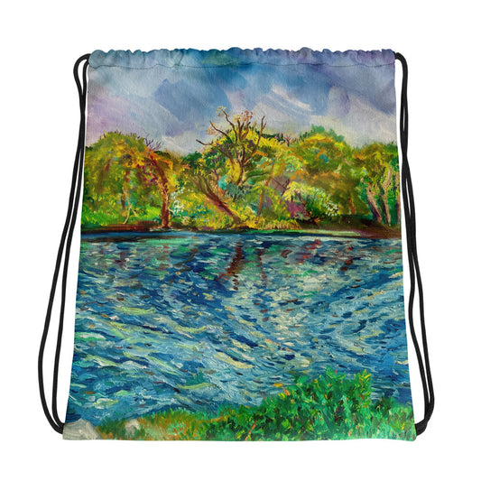 A Lake Near Me - Drawstring Bag