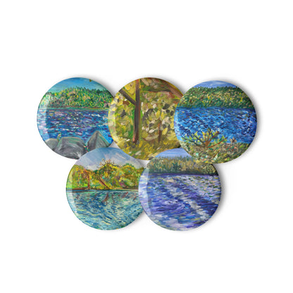 Nature Set 1 - Pin Buttons